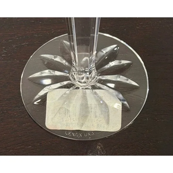 Lenox Masterpiece Collection Crystal Champagne Flutes Set of 4 Clear Home 9.25" - Picture 7 of 11